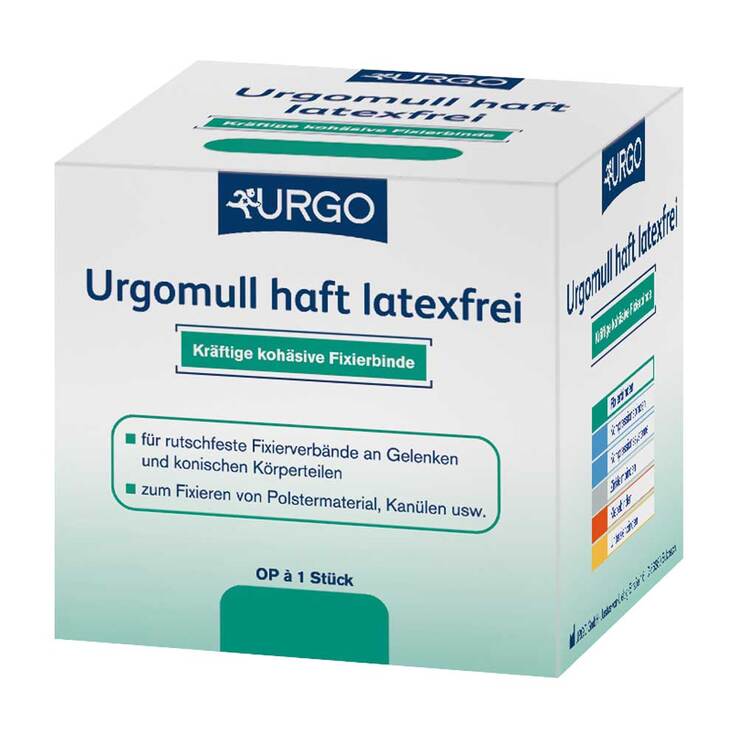Urgomull haft latexfrei, Kohäsive Fixierbinde, 20 m x 4 cm