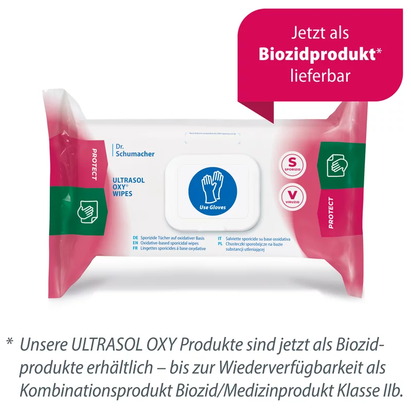 ULTRASOL OXY® WIPES, Packung á 72 Tücher