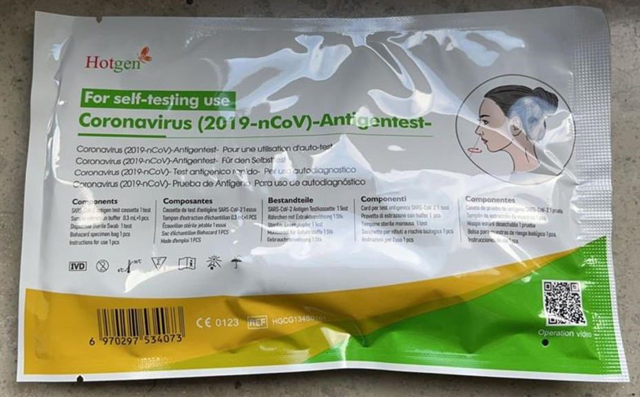 Schnelltest -Hotgen- Coronavirus (2019-nCov)Antigen CE