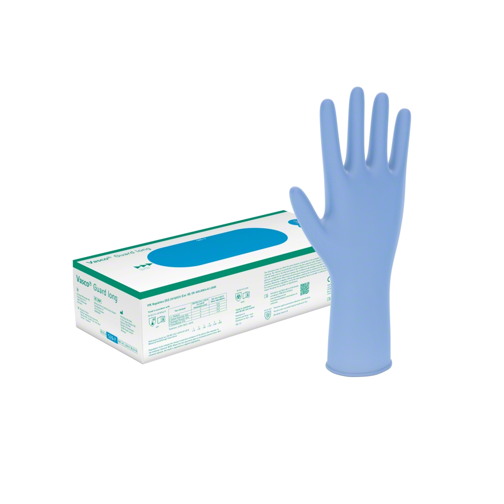 Vasco® Guard Long, Untersuchungshandschuhe, 100 Stück, Gr. S