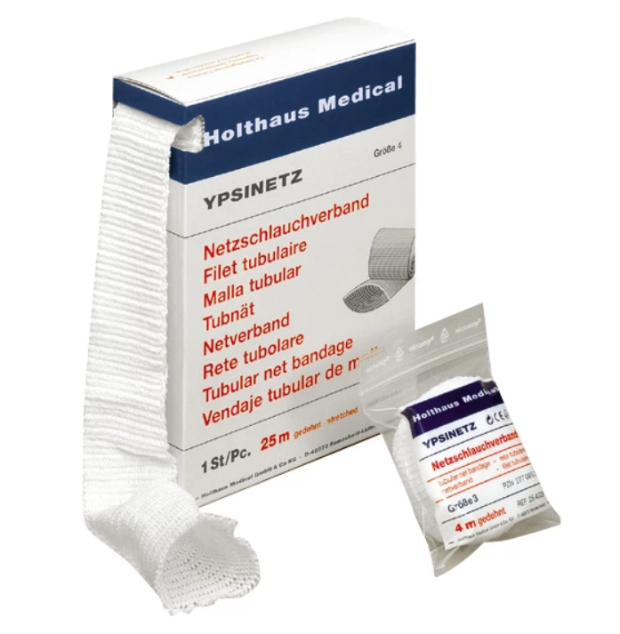 YPSINETZ Netzschlauchverband, In Entnahmebeutel, 4 m gedehnt, Extremitäten, Gr. 3