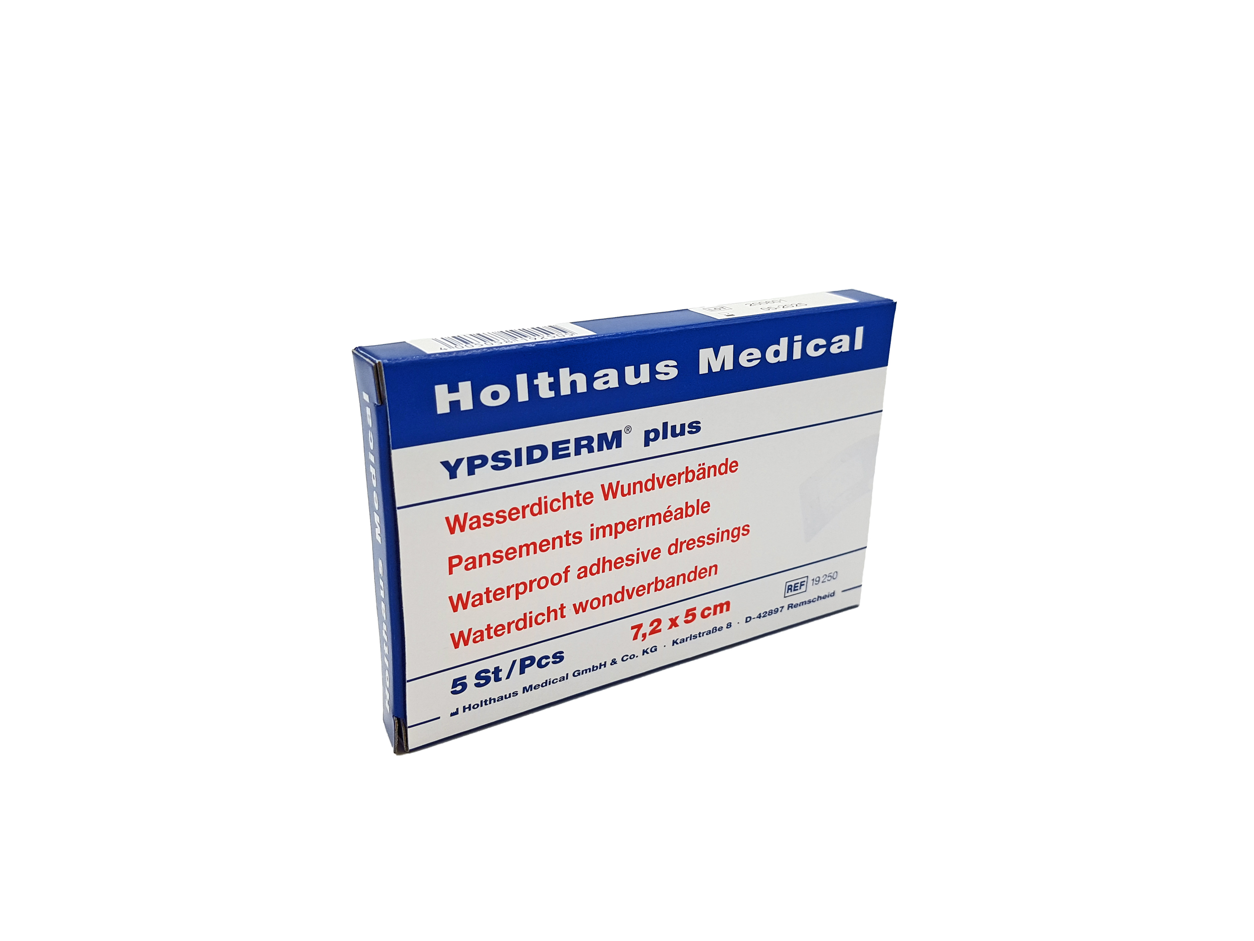 YPSIDERM plus Wundverband, 7,2 x 5 cm, Packung á 5 Stück