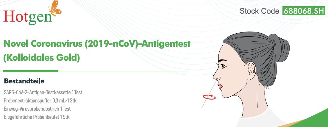 Schnelltest -Hotgen- Coronavirus (2019-nCov)Antigen CE