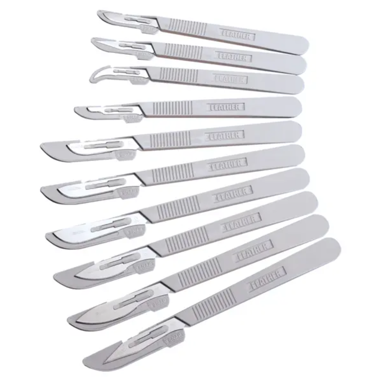 Sicherheitsskalpell, 170 mm, gerade, Fig. 10, Packung á 10 Stück