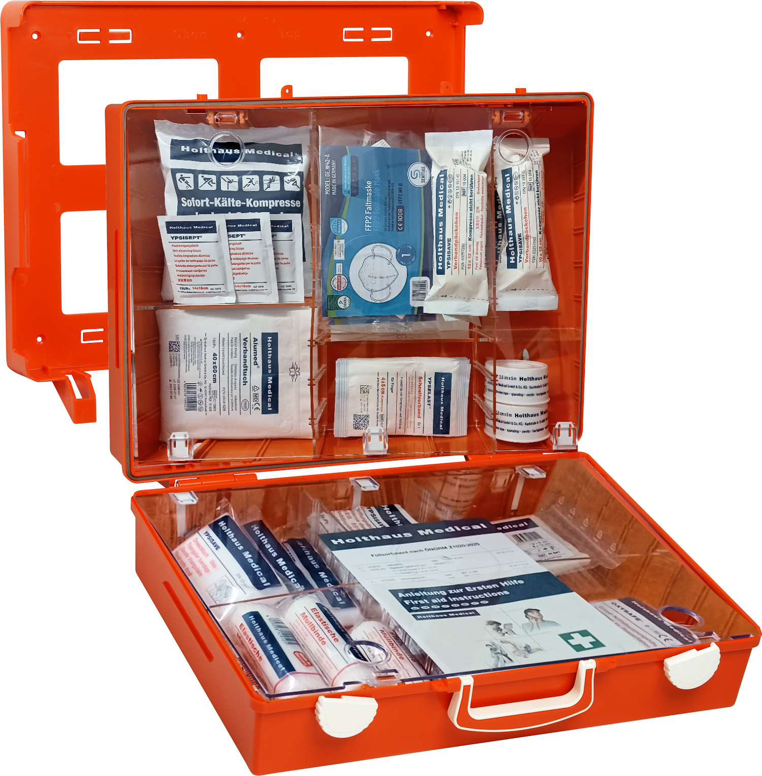 Erste-Hilfe-Koffer MULTI, 40 x 30 x 15 cm, leer, orange