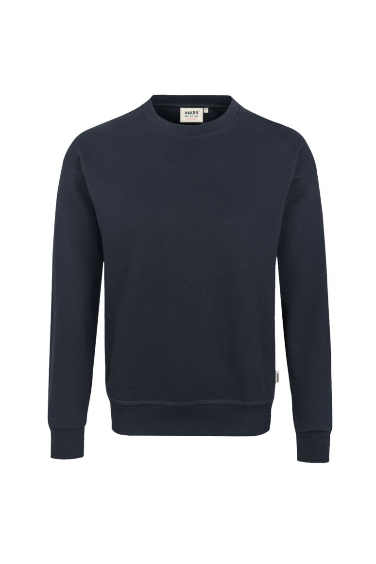 HAKRO SWEATSHIRT MIKRALINAR® TINTE, mit Logo bestickt