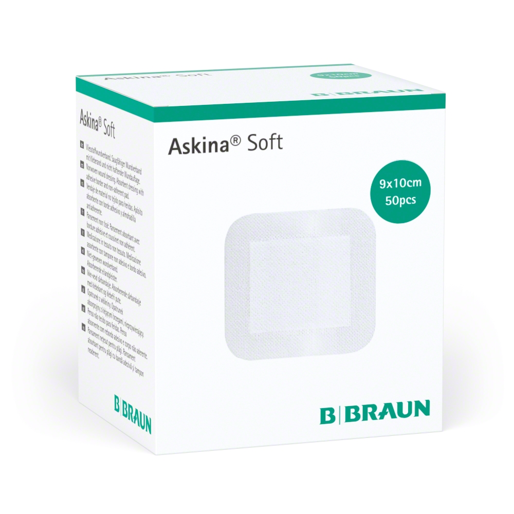 Askina® Soft, 7,5 x 5 cm, steril, weiß, Packung á 50 Stück