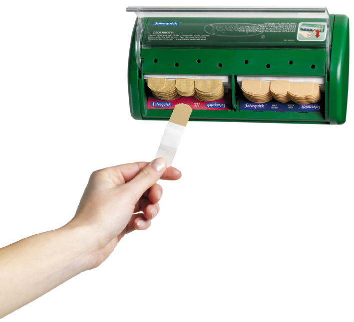 Pflasterspender Salvequick, gefüllt